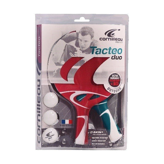 Tacteo Pack Duo (Waterproof) Table Tennis Bat - Cornilleau Table Tennis Singapore Official Store